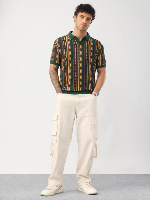 Jacquard Retro Threads Polos