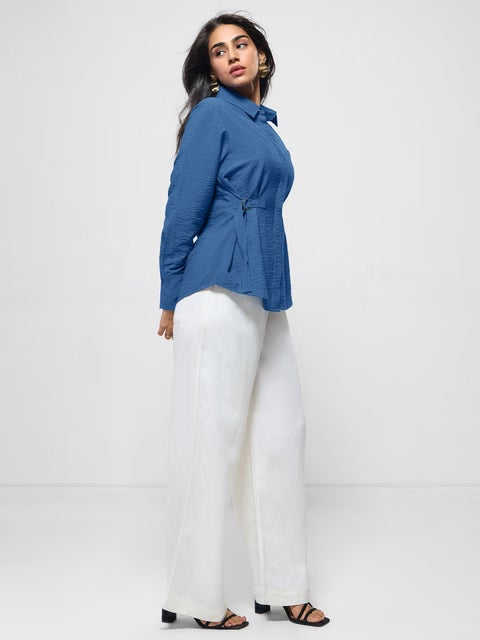 Buckle Shirt Cobalt Women Shirts