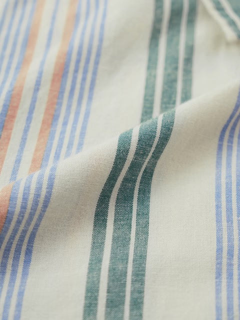 Stripes Sunset Lines Cotton Linen Shirts
