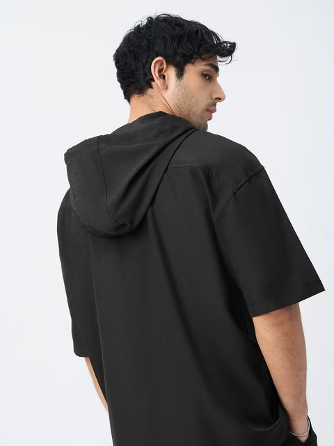Hooded Black Hooded T-Shirts
