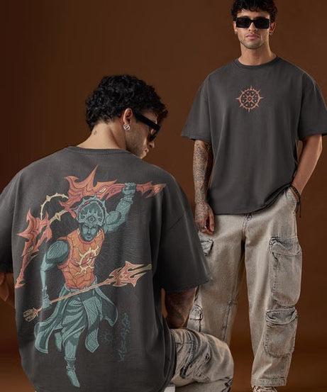 Mythology Suryaputra Oversized T-Shirts