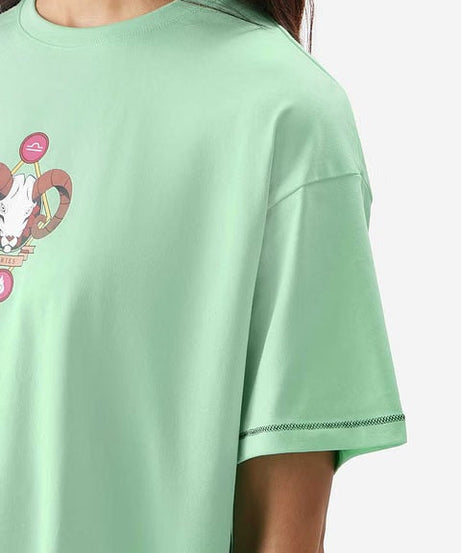 Zodiac Aries Women Oversized T-Shirts