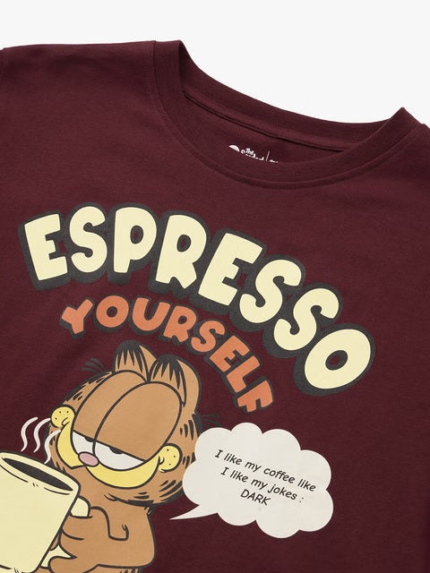 Garfield Espresso Women Relaxed Fit T-Shirts