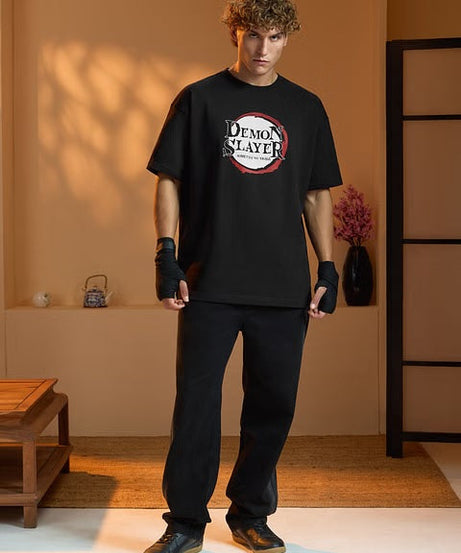 Demon Slayer Logo Oversized T-Shirts