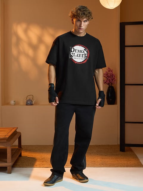 Demon Slayer Logo Oversized T-Shirts