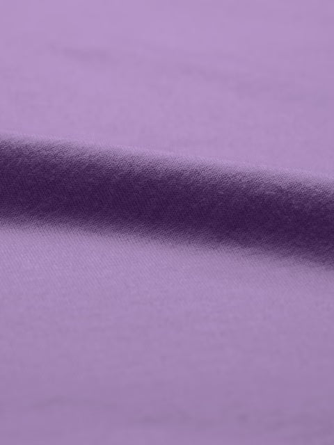 Solids Lavender Purple Women Oversized T-Shirts