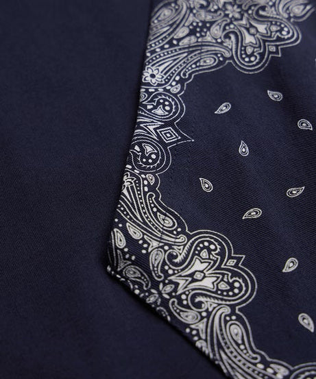 Hooded Pullover Bandana Blues Oversized Full Sleeve T-Shirts