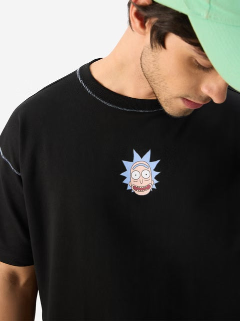 Rick & Morty Wubba Lubba Dub Dub Oversized T-Shirts