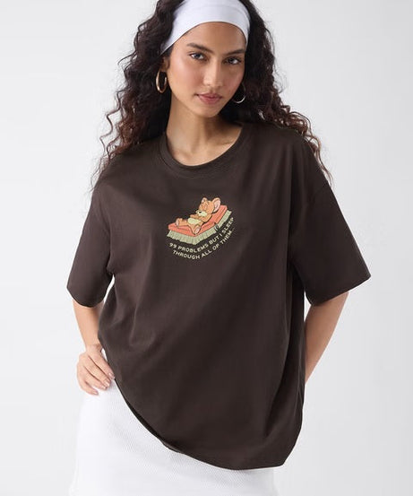 Tom & Jerry Problems Women Oversized T-Shirts