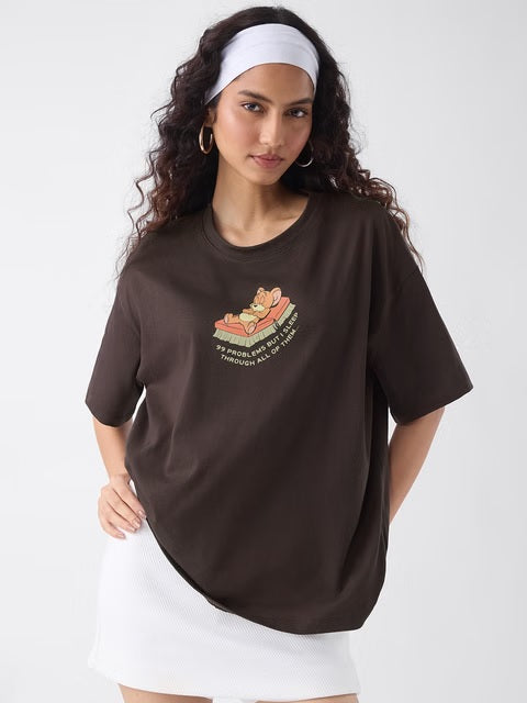Tom & Jerry Problems Women Oversized T-Shirts