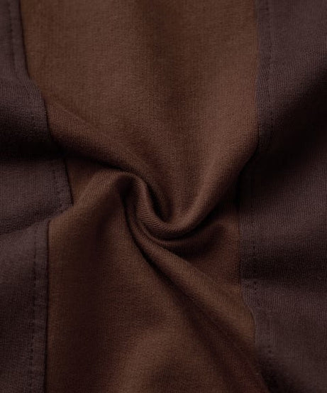 Colourblock Mocha Oversized T-Shirts