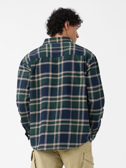 Plaid Emerald Men Relaxed Shirts