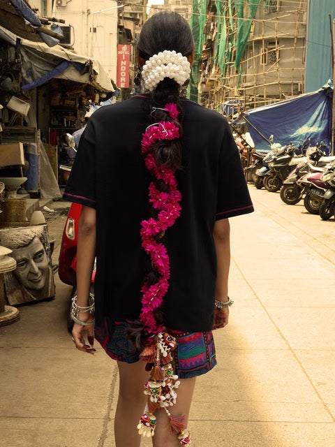 Desi Rebel Nazar Repellent Women Oversized T-Shirts