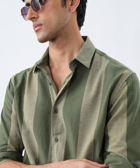 Stripes Grove Cotton Linen Shirts