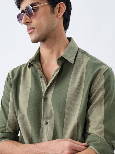 Stripes Grove Cotton Linen Shirts