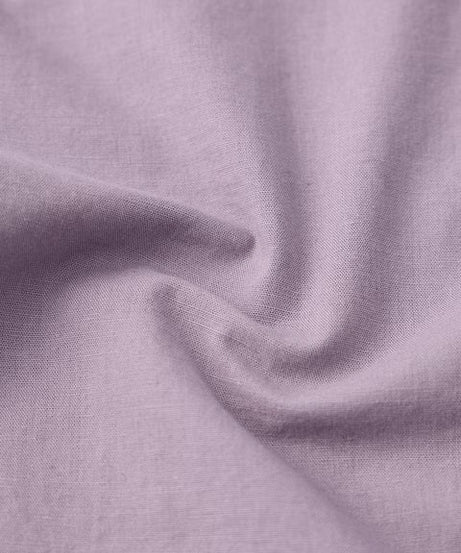 Cotton Linen Deep Lavender Women Shirts