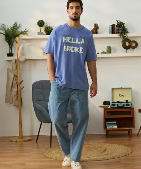 Hella Broke Super Oversized T-Shirts