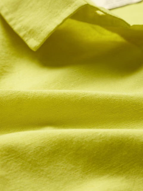 Cotton Linen Lime Green Women Shirts