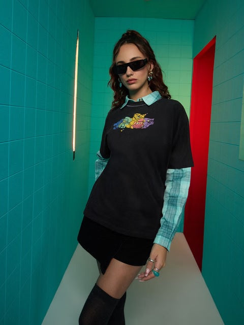 Inside Out Mixed Emotions Women Oversized T-Shirts