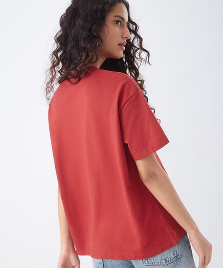 Lucky Cat Women Oversized T-Shirts