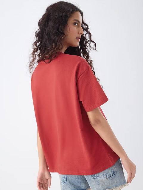 Lucky Cat Women Oversized T-Shirts