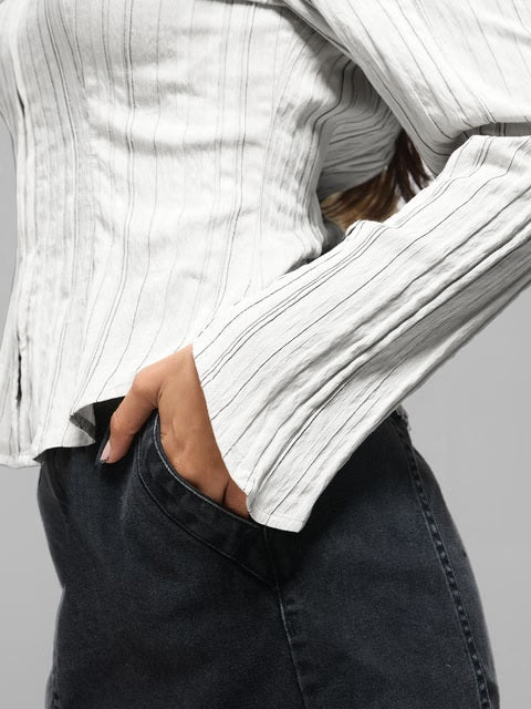 Zipper Zesty Women Fitted Shirts