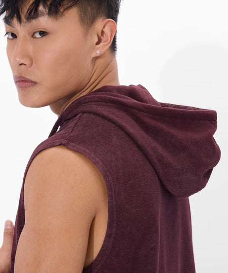 Solids Maroon Blaze Hooded T-Shirts