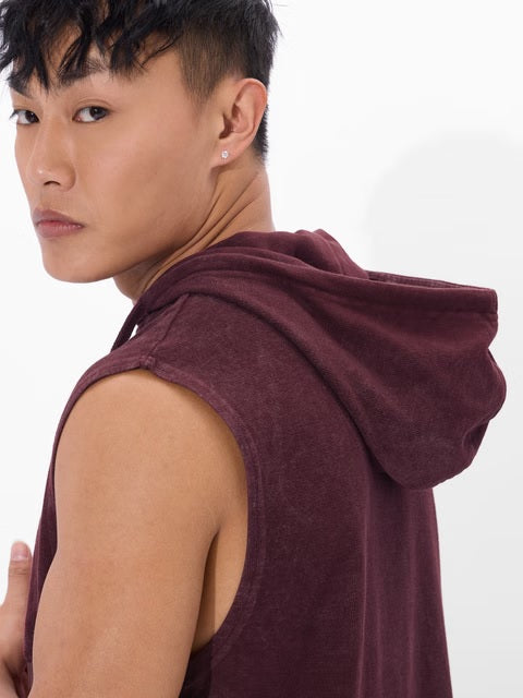 Solids Maroon Blaze Hooded T-Shirts