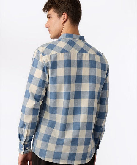 Checks Blue Sails Cotton Linen Shirts