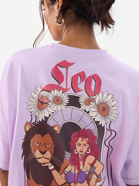 Zodiac Leo Women Oversized T-Shirts