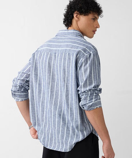 Stripes Nautical Cotton Linen Shirts
