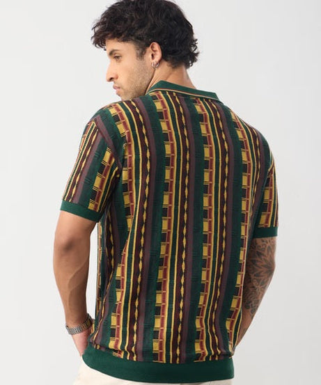 Jacquard Retro Threads Polos