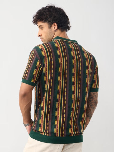 Jacquard Retro Threads Polos
