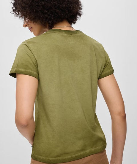 Solids Fern Green Women T-Shirts