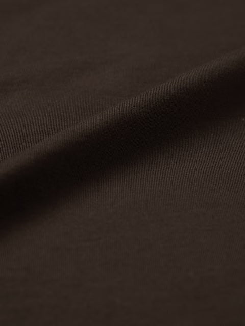 Solids Deep Brown Women Oversized T-Shirts