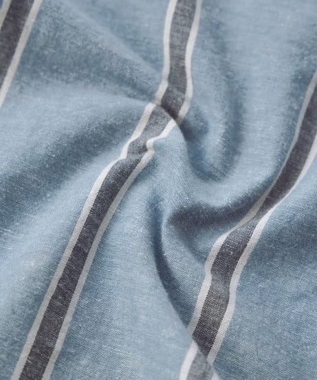 Stripes Lagoon Cotton Linen Shirts