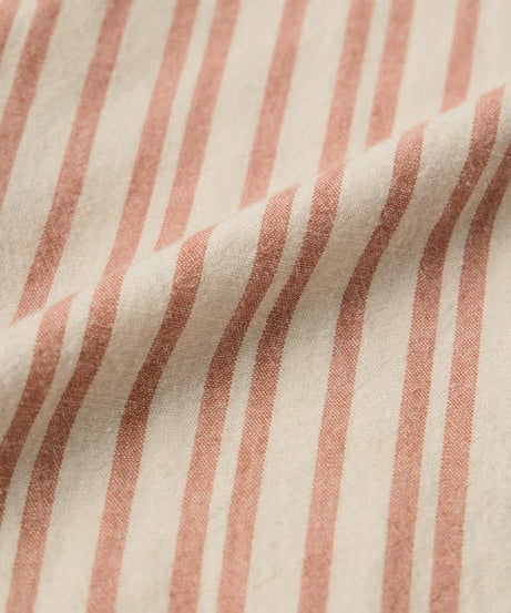 Stripes Apricot Cotton Linen Shirts