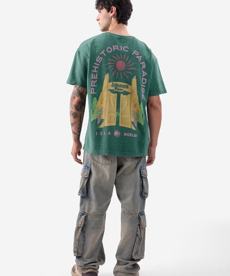 Jurassic Park Prehistoric Paradise Oversized T-Shirts
