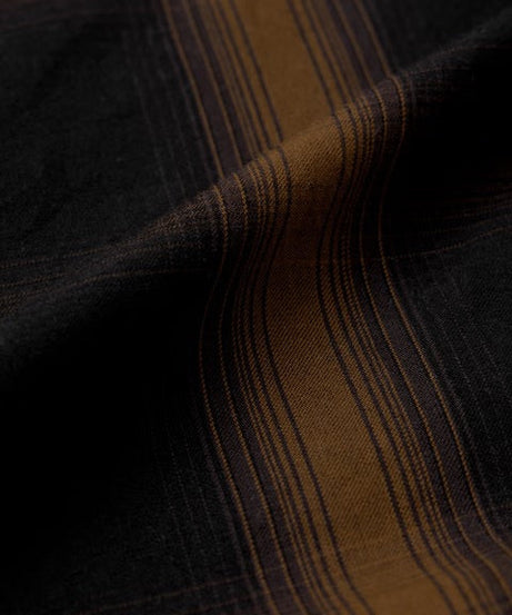 Plaid Black & Brown Men Utility Shirts