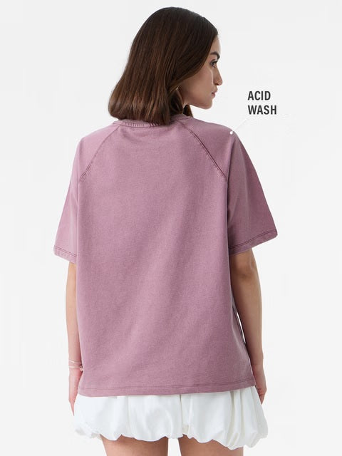 Pink Grunge Women Oversized T-Shirts