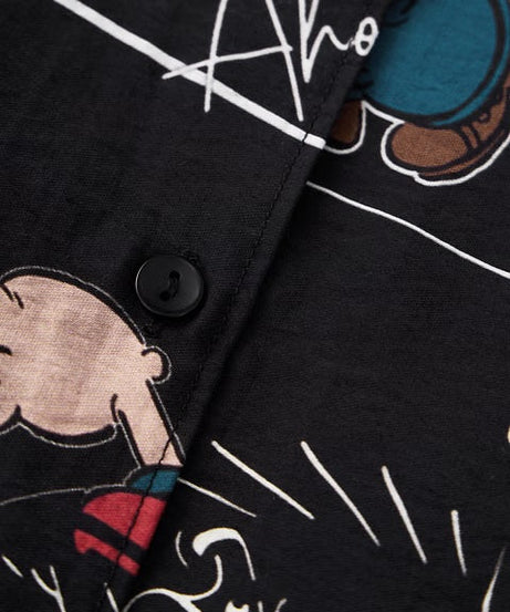 Back Tie Up Popeye Women Shirts