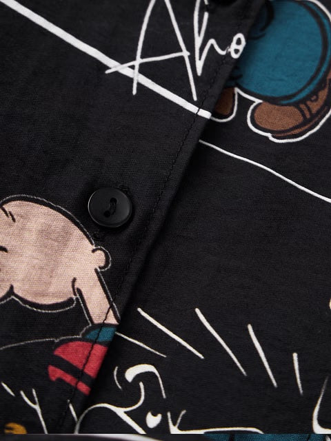 Back Tie Up Popeye Women Shirts