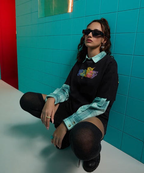 Inside Out Mixed Emotions Women Oversized T-Shirts