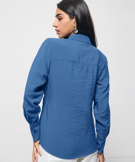 Buckle Shirt Cobalt Women Shirts
