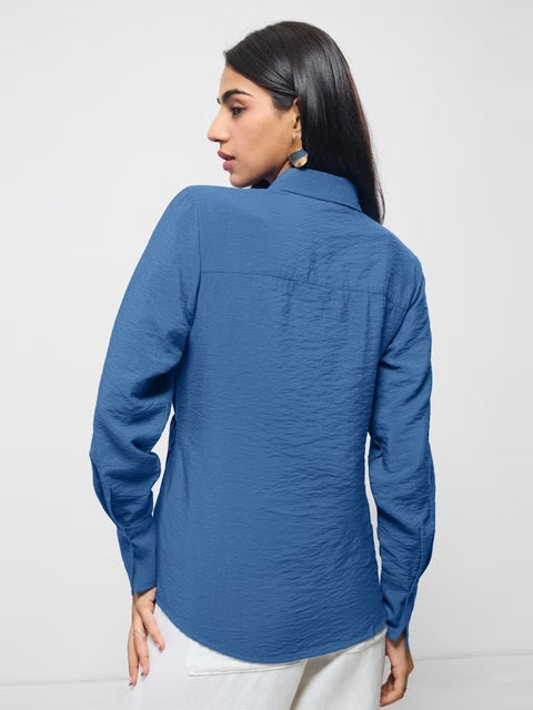 Buckle Shirt Cobalt Women Shirts