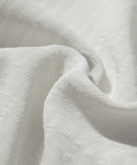 Side Rouching Off White Women Shirts