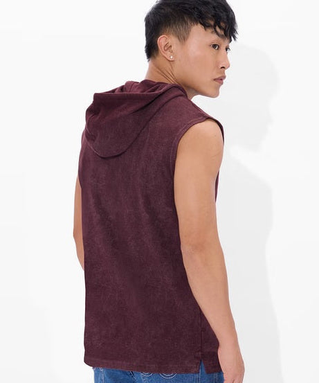 Solids Maroon Blaze Hooded T-Shirts