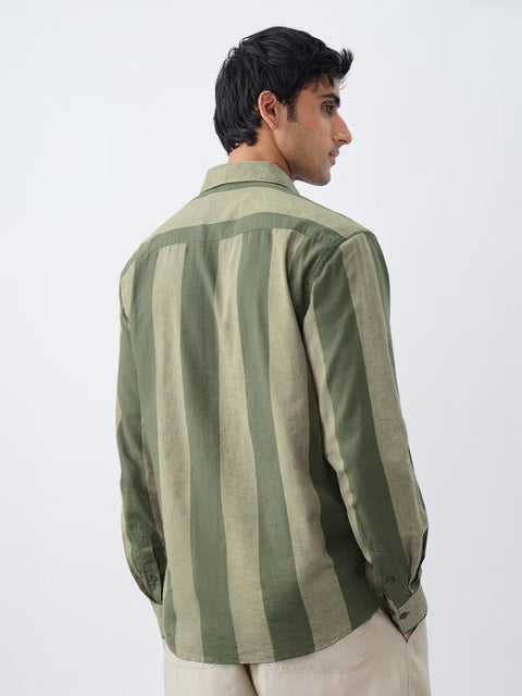 Stripes Grove Cotton Linen Shirts