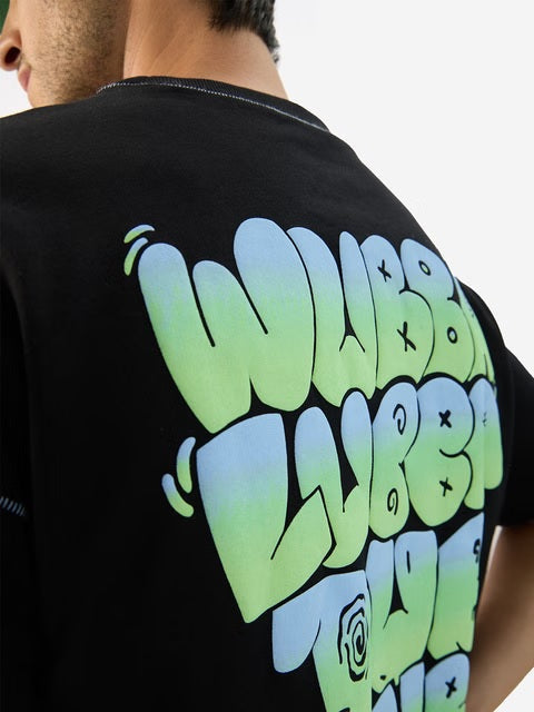 Rick & Morty Wubba Lubba Dub Dub Oversized T-Shirts
