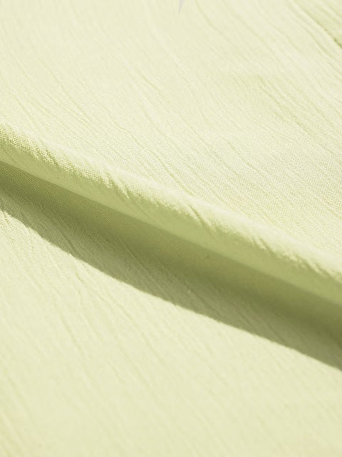 Textured Light Lime Women Boyfriend Shirts